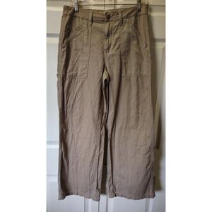 Rewash Brand Y2k Utility-Style Wide-Leg Tan Pants Size 5/27